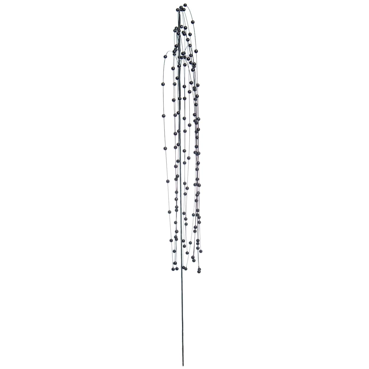 Tige de perles noires suspendues de 101,6 cm d’Ashland